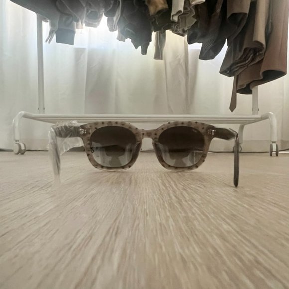 MCM All-over Logo Visetos Square Aviator Sunglasses main image 9
